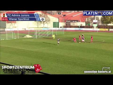 20.11.16 Admira Juniors - Wiener Sportklub  - Highlight  (1. Halbzeit / 26:09) am 20.11.2016 14:29