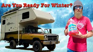 How To Winterize Your RV | Truck Camper | Van Life | DestinatioNow