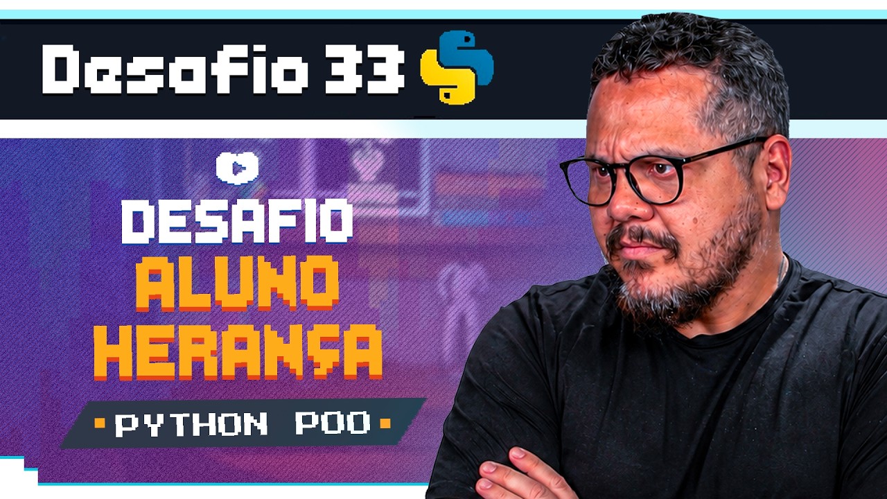 Classes Aluno e Professor Utilizando Herança - Curso Python POO: Desafio 33