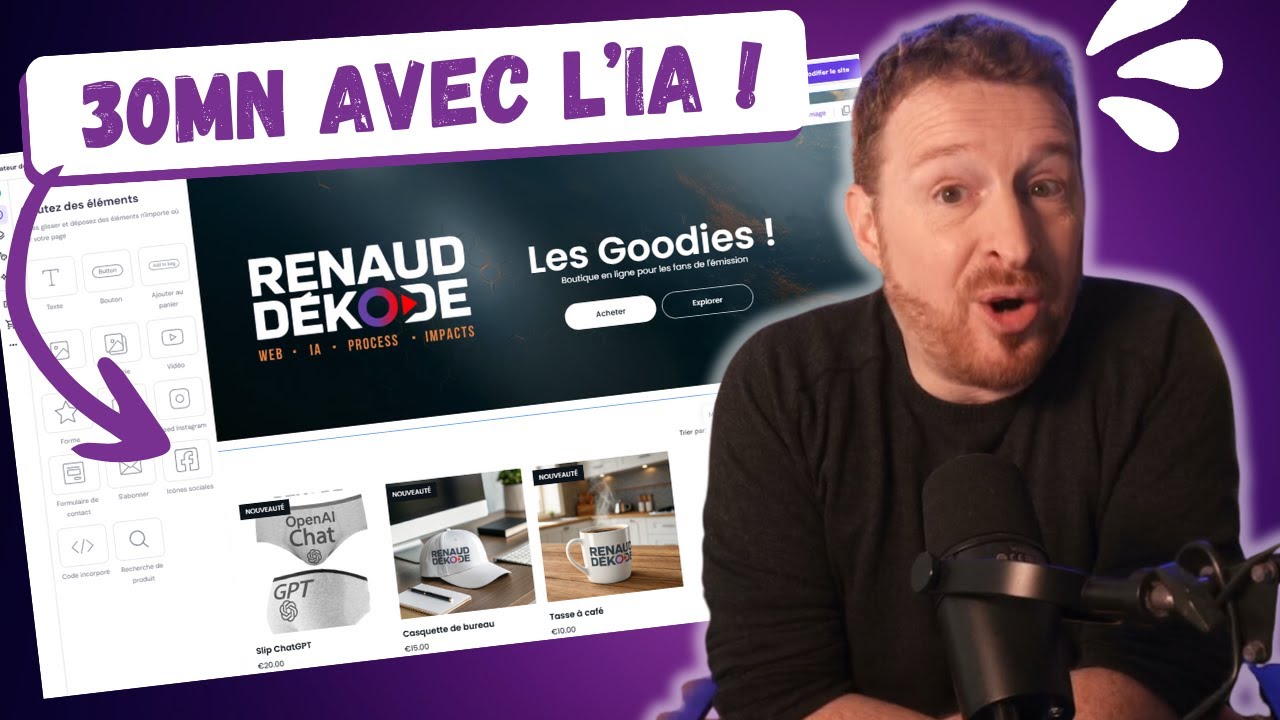 Comment créer un site pro en 30mn avec l'IA