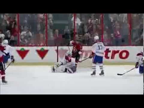 Beautiful glove save by Price @ Senators