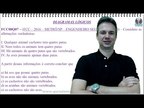 FCC08Q07 - FCC - 2016 - METRO/SP - DIAGRAMAS LÓGICOS