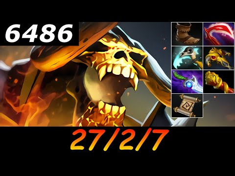 Dota 2 Clinkz 6486 MMR 27/2/7 (Kills/Deaths/Assists) Ranked Full Gameplay