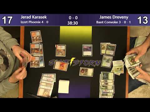 Jerad Karasek (Izzet Phoenix) vs James Dreveny (Bant Convoke) - Sunday Night Modern 4/7/19