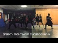 SPZRKT 'Right Now' Choreography. 