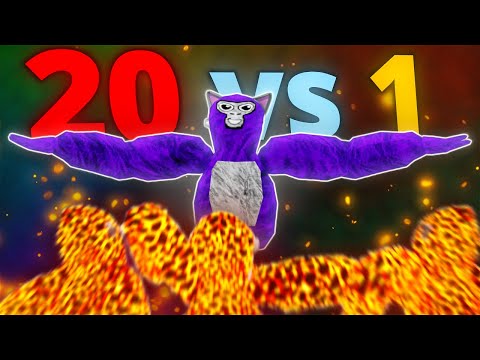 Gorilla Tag PRO Vs 20 Taggers + 1 Cheater