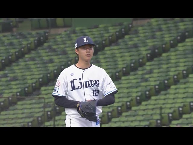 【ファーム】抜群の立ち上がり!! ライオンズ・菅井信也 初回から3者連続三振!!  2024年3月17日 埼玉西武ライオンズ 対 北海道日本ハムファイターズ