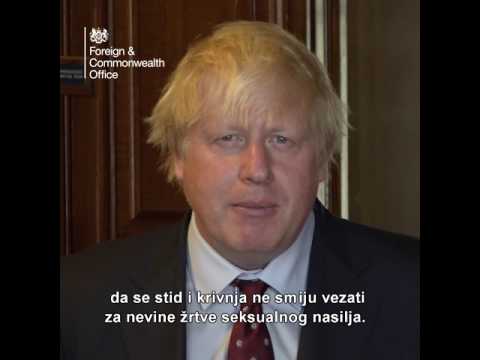 Video message presented by UK Secretary of State for Foreign and Commonwealth Affairs Boris Johnson