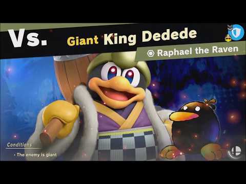 Super Smash Bros Ultimate vs Giant King Dedede (Unlocks: Raphael the Raven) World of Light - Adv