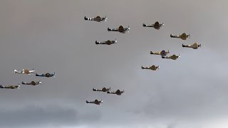 Battle of Britain airshow, Duxford,UK, and Tiger Moth flight