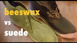 Comparing Clarks Desert Boots Beeswax unboxing vs Suede