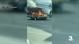Download lagu Listen to audio from American Airlines flight before plane caught fire in Denver mp3