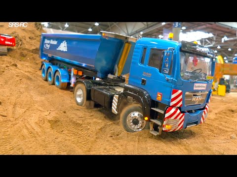 RC TRUCKS STUCKING, RC TRUCKS OVERLOADED, RC DIGGER LIEBHERR SME, RC TRUCK LOW LINER MAN, MB ACTROS