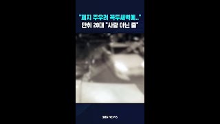 폐지 줍던 60대 참변..만취 20대 "사람 아닌 줄" #shorts