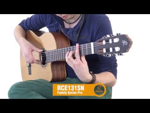 Ortega RCE131SN Family Series Pro Solid Cedar Top Mahogany Neck Cutaway Nylon 6-String Classical Acoustic-Electric Guitar w/Gig Bag image 26