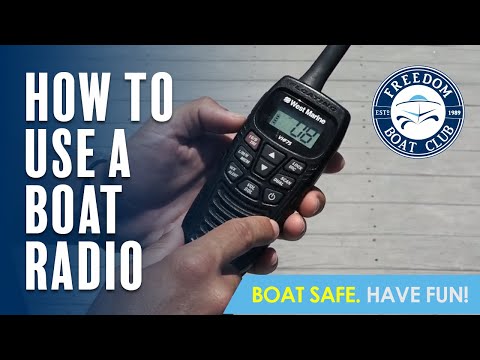 How to Use a VHF Boat Radio