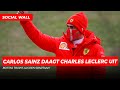 Carlos Sainz daagt Charles Leclerc uit, Valtteri Bottas traint als een Spartaan | Social Wall