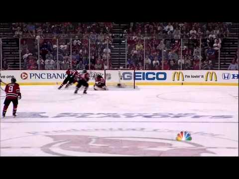 Peter Harrold hits post. NY Rangers vs  New Jersey Devils Game 3 5/19/12 NHL Hockey