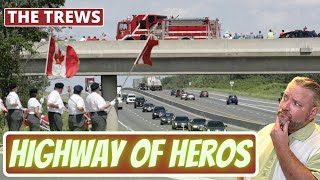 American&#39;s First Time Reaction to the song &quot;Highway of Heroes&quot; by The Trews.