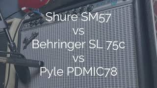 Video thumbnail for SM57 Shootout: Shure vs Behringer vs Pyle by MTJ Guitars