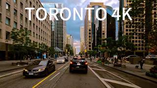 A Drive Through Toronto's Iconic Streets – Canada 4K | Downtown Vibes 🌆