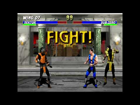 Ultimate Mortal Kombat 3 Plus Beta 2 - Orange Sektor - Ultimate Difficult - No Continues