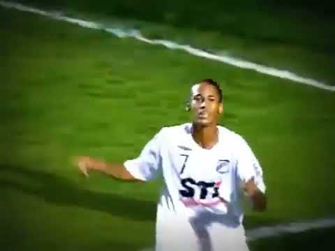 O primeiro gol de Neymar na carreira