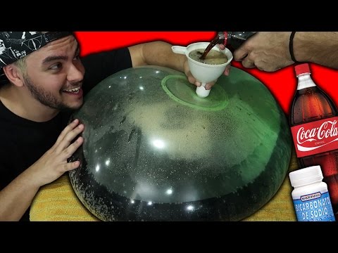 BIG BOLHÃO COM COCA COLA E BICARBONATO ATÉ EXPLODIR !!