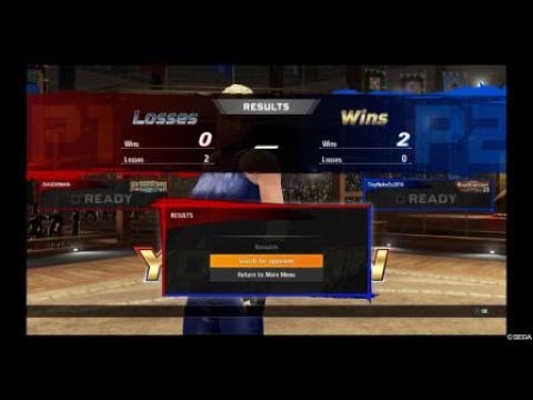 Virtua Fighter 5 Ultimate Showdown ranked Match