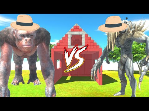 FARMER GORO + PRIMATES VS FARMER SCOURGE + INFERNALS   ANIMAL REVOLT BATTLE SIMULATOR