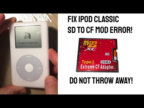 iPod Classic Mod - Fix the Folder Icon Error when using Red CF SD Adaptor with Hex Editor