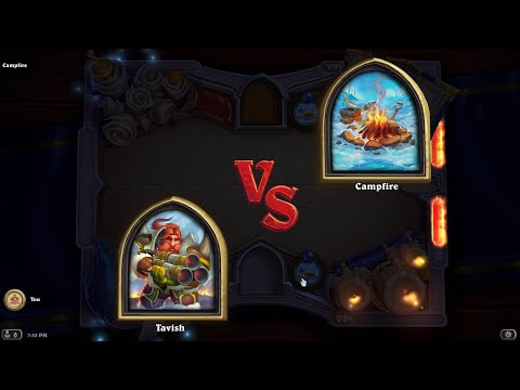 Book of Mercenaries Tavish vs Campfire (Puzzle) | Hearthstone Book of Mercenaries