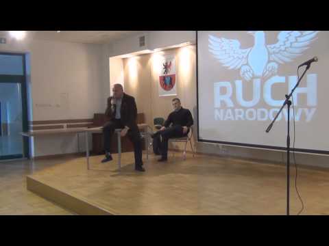 Ruch narodowy spotkanie w liceum