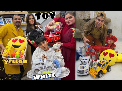 COLOURFUL TOY CHALLENGE with FAMILY 😍