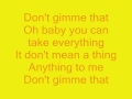 BossHoss - Don't gimme that (official) lyrics ...