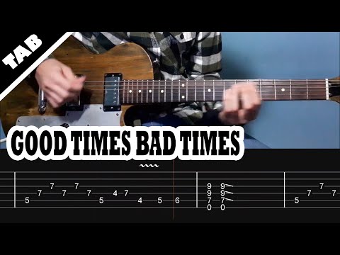 Good Times Bad Times - Led Zeppelin | Guitar TAB | Lesson | Tutorial