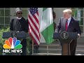 President Donald Trump & Nigeria's President Muhammadu Buhari Hold Joint News Conference | NBC News President Donald Trump & Nigeria's President Muhammadu Buhari Hold Joint News Conference | NBC News