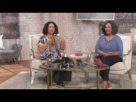 Earth Leather Peep-toe Booties - Kristy on QVC