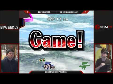 SDSU Biweekly 51 - Santiago (Falco) vs. 12YAN | satdaddy (Fox) - SSBM Winners Finals - Smash Melee
