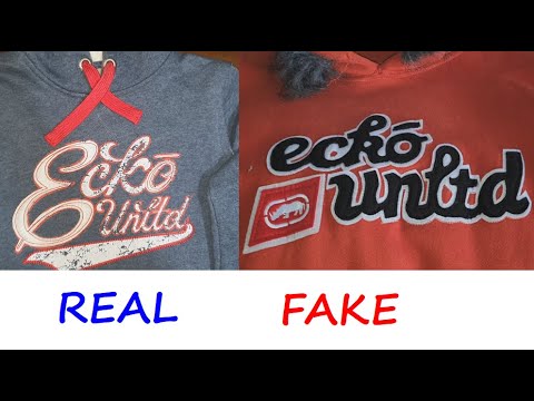 ECKO hoodie real vs fake review. How to spot counterfeit Ecko unltd. hip hop hoodies.
