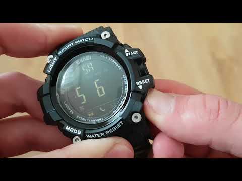 Мужские часы Skmei Smart / 1227. Видео обзор! Инструкция! Как настроить!