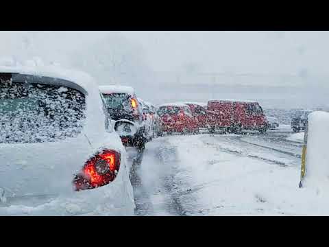 The snow in Wellington Telford today 8th December 2017