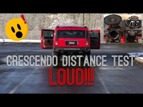 MIND BLOWING LOUD!!! dual Crescendo FT-1 and UN-65 Door distance test