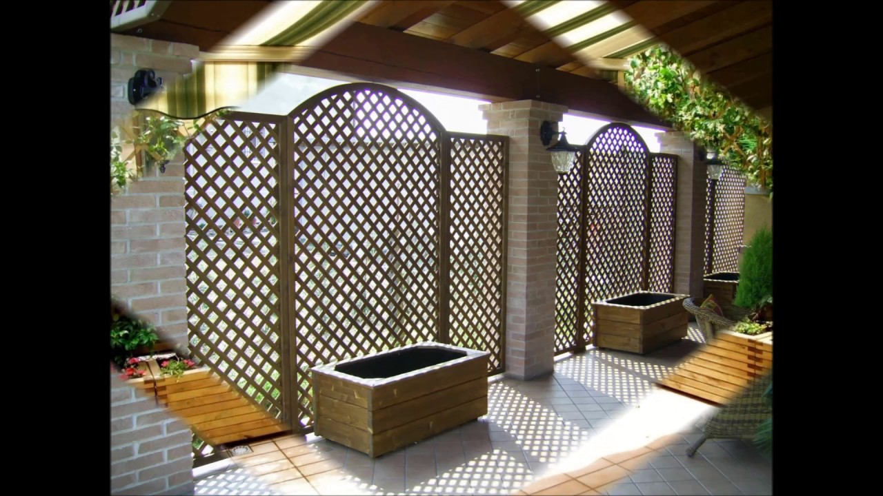 GRIGLIATI IN LEGNO - COMPOSIZIONI - GIARDINO O BALCONE