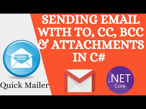 Sending Email with TO CC Bcc Attachments in c | Asp Net Core MVC 5 Tutorials