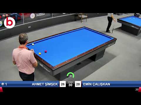 AHMET ŞİMŞEK & EMİN ÇALIŞKAN Bilardo Maçı - 2022 ERKEKLER 1.ETAP-8.TUR