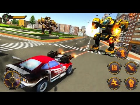 Robot Car War Transform Fight