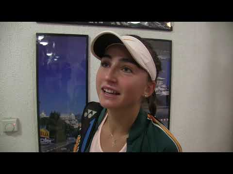 Karolína Beránková po vítězství ve čtvrtfinále HMČR 2018 Milovice