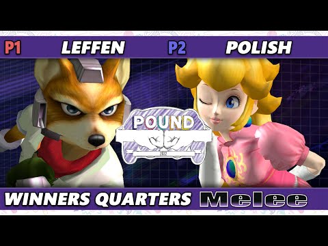 Pound 2022 Winners Quarters - Leffen (Fox) Vs. Polish (Peach) SSBM Smash Melee Tournament