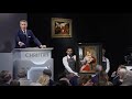 Auction Highlight Watch Bidding Battle For Rediscovered Metsys Christie S